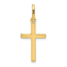 14k Hollow Cross Pendant