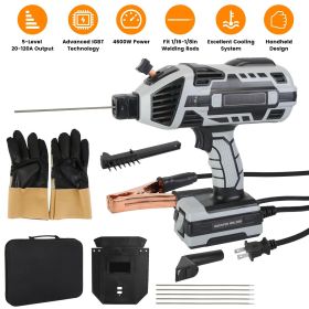 110V 120Amp Welding Machine 4600W Portable ARC Welder Gun Hand Held Welding Machine Electric Stick Welder with 20-120Amp Output IGBT Inverter for