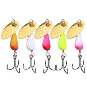 Single Hook Sequins Road Runner Bait Fishing False Lures (Color: Multi-Color, type: 5.5CM-4.6G)
