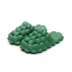 Women Man Soft Bubble Slippers Fashion 2023 New EVA Cool Home Beach Shoes Massage Sole Slippers Designer Indoor Peanut Slipper (Color: Green, size: 40-41)