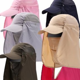 1pc Unisex Sun Shadow; Outdoor Mountaineering Sun Visor; Fisherman Hat; Fishing Cap; Fast Drying Cap (Color: DARK GREY)