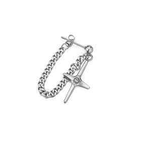 Cross Chain Earrings For Men And Women (Quantity: single, Color: Cross chain)