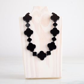 Midnight Clover Cooling Necklace-New (size: Large 21")