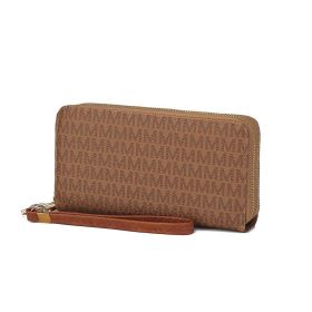 MKF Collection Noemy M Signature Wallet/Wristlet by Mia k (Color: Tan, Material: Polycarbonate)