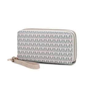 MKF Collection Noemy M Signature Wallet/Wristlet by Mia k (Color: White, Material: Polycarbonate)