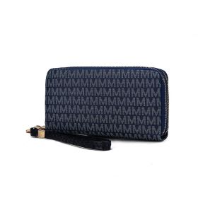 MKF Collection Noemy M Signature Wallet/Wristlet by Mia k (Color: Navy, Material: Polycarbonate)