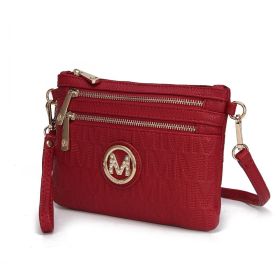MKF Collection Roonie Milan Signature Crossbody Wristlet by Mia k (Color: Red, Material: Polycarbonate)