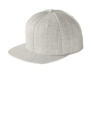 Sport-Tek Yupoong Flat Bill Snapback Cap STC19 (Color: Heather Grey, size: OSFA)
