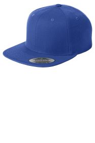 Sport-Tek Yupoong Flat Bill Snapback Cap STC19 (Color: True Royal, size: OSFA)