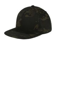 Sport-Tek Yupoong Flat Bill Snapback Cap STC19 (Color: Multicam Black, size: OSFA)