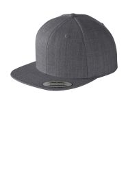 Sport-Tek Yupoong Flat Bill Snapback Cap STC19 (Color: Dark Heather Grey, size: OSFA)