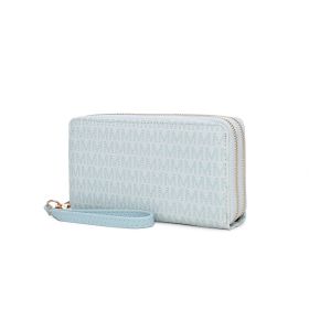 MKF Collection Noemy M Signature Wallet/Wristlet by Mia k (Color: Light Blue, Material: Polycarbonate)