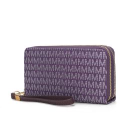 MKF Collection Noemy M Signature Wallet/Wristlet by Mia k (Color: Purple, Material: Polycarbonate)