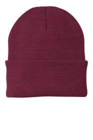Port & Company Knit Cap CP90 (Color: MAROON, size: OSFA)