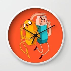 Finn & Jake Wall clock (Color: White)