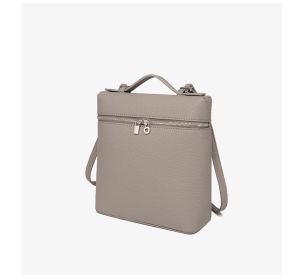 Korean version of the small girls shoulder bag niche senior sense of hundred casual commuting backpack new fashion hundred crossbody bag (Color: Gray)