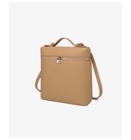 Korean version of the small girls shoulder bag niche senior sense of hundred casual commuting backpack new fashion hundred crossbody bag (Color: caramel)