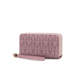 MKF Collection Danielle Milan M Signature Wallet Wristlet by Mia k (Color: LAVENDER, Material: Vegan Leather)